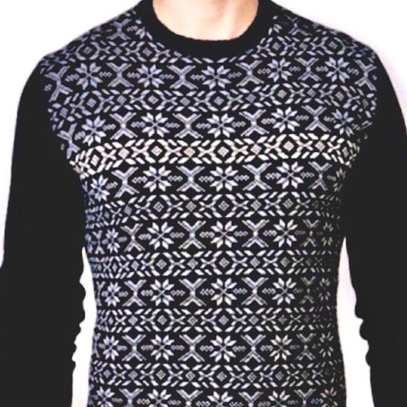 WEATHERPROOF Mens Black Knit Sweater Sz LRG NWT - Picture 4 of 12